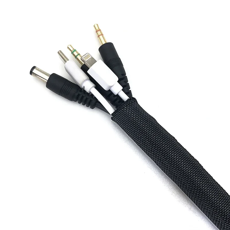 5 м кабельный рукав самозакрывающийся ПЭТ расширяемый плетеный автоматическое