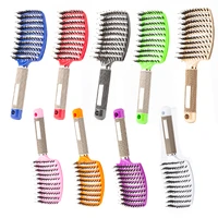 detangling bristle nylon brush detangle wet curly hairbrush women hair scalp massage comb for salon hairdressing styling tools