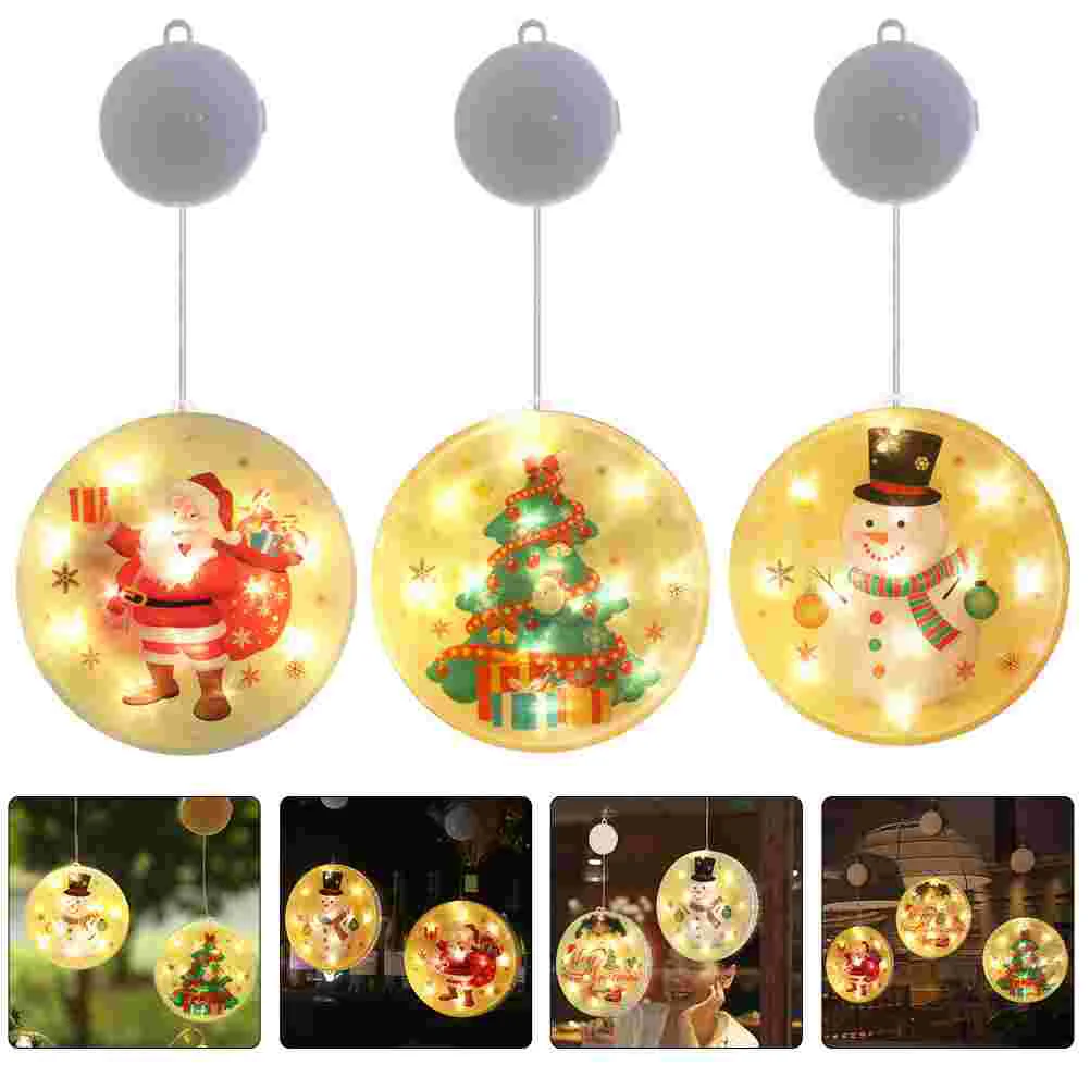 

3 Pcs Neon Decorations LED Hanging Lamp Christmas Party Lights Xmas Pendant Decorative Home
