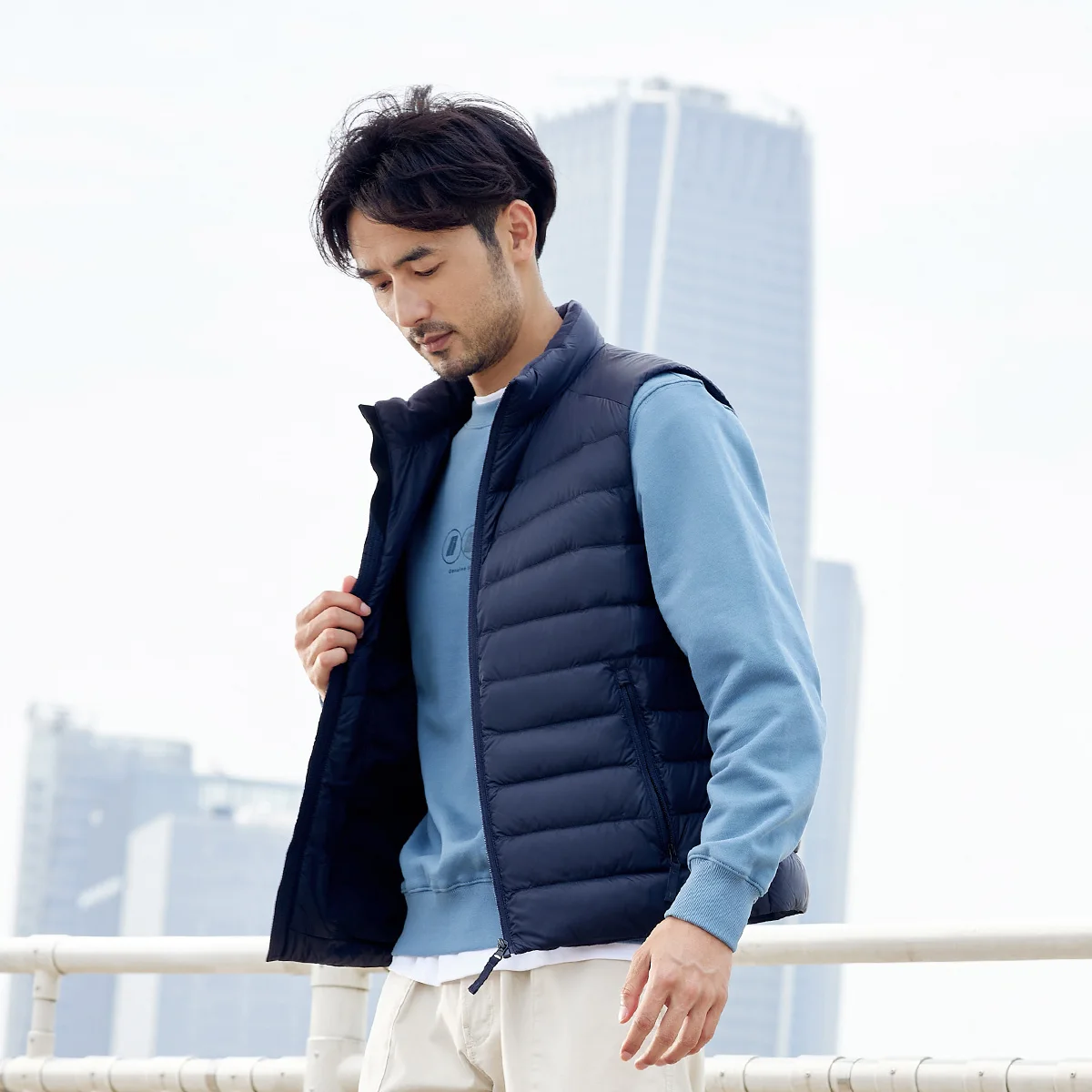 TANBOER Filling Power 600+ Anti-wrinkle Winter Vest Packable 90% Duck Down Sleeveless  Jakcet TF216023