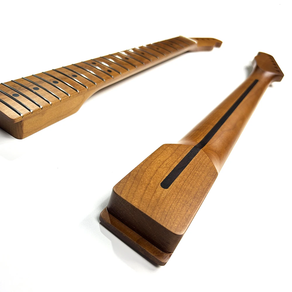 TL Neck 22 лада сатин жареный клен с полосой из розового дерева Замена шеи гитары в