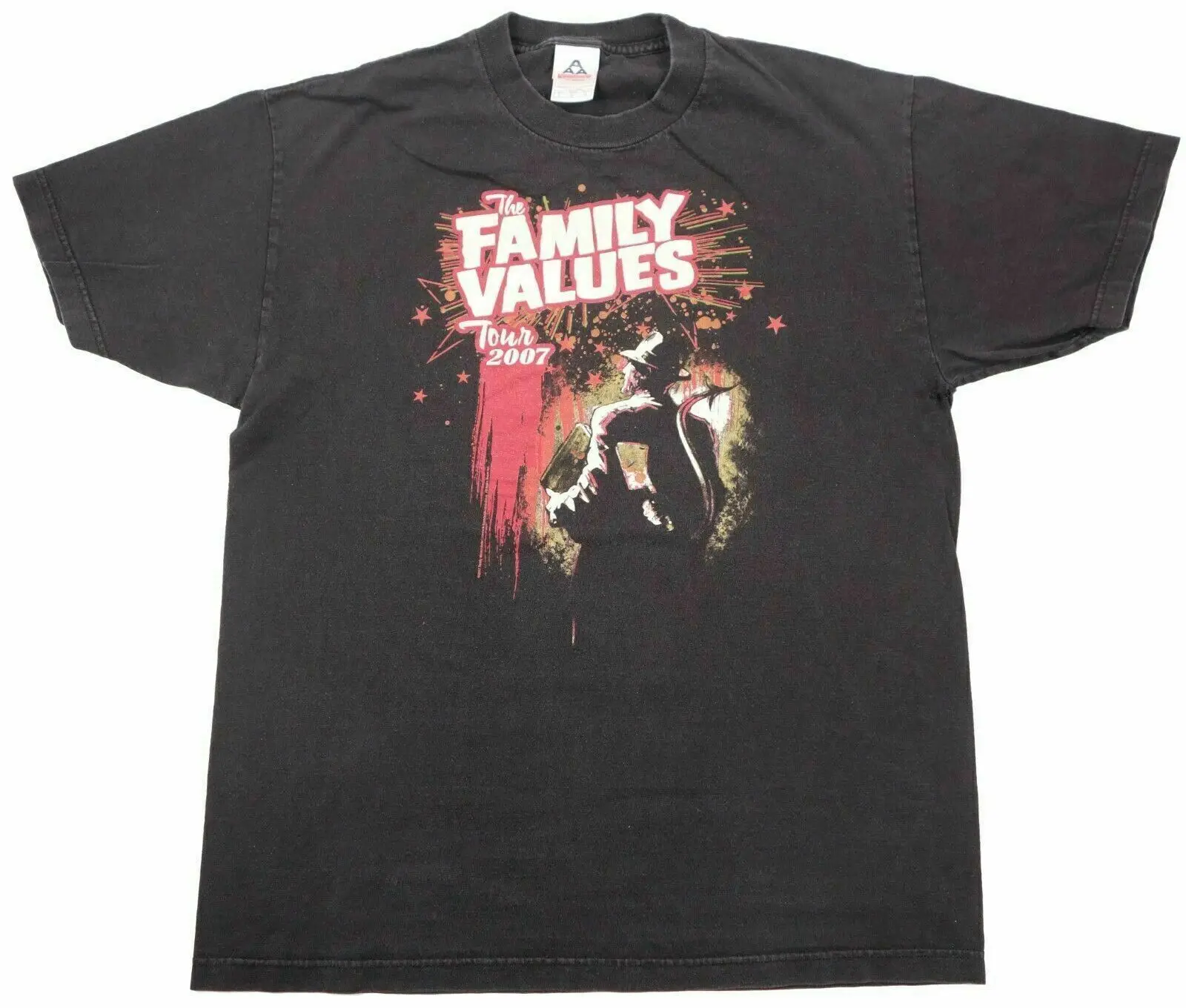 The семейные ценности 2007 Tour большая Винтажная Футболка Korn evсередине Atreyu Rock