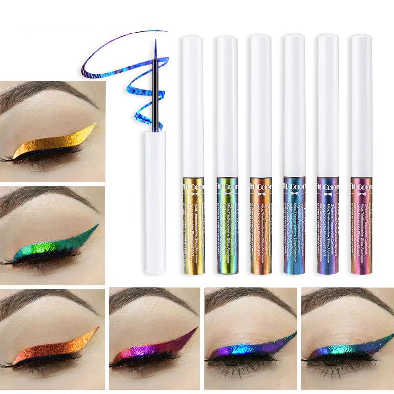 

Chameleons Eyeliner Metallic Shimmer Pearlescent Liquid Eyeshadow Beauty Waterproof Long Lasting Highlighter Aurora Eye Makeup