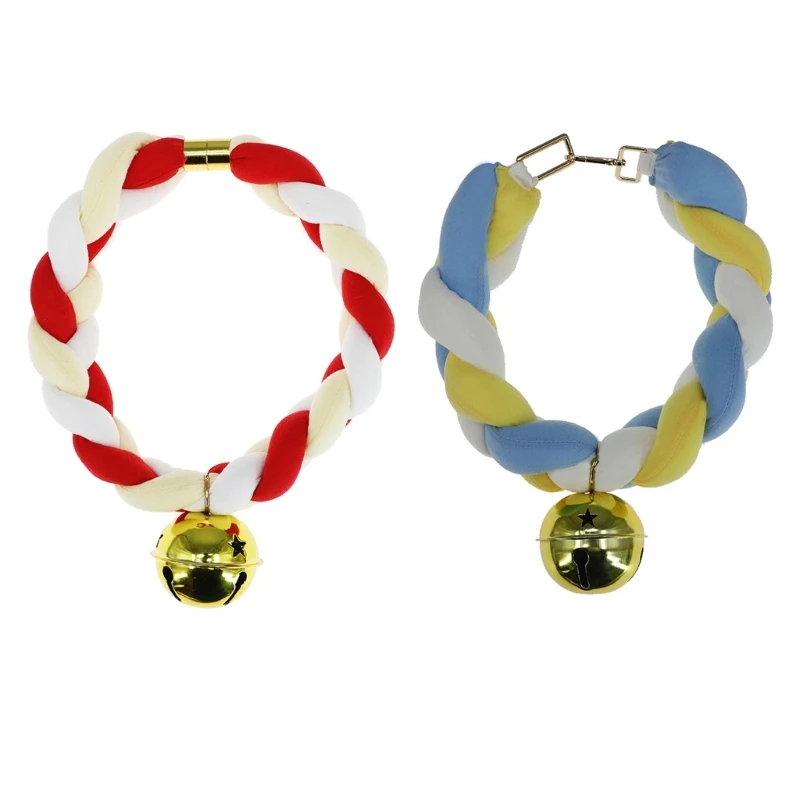 

Ожерелье-чокер с колокольчиком ожерелье-чокер Плетеный чокер животное косплей