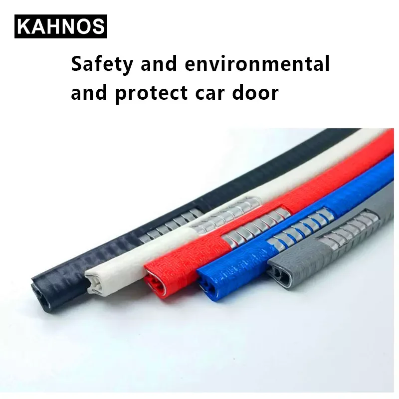 

Car Door Edge Guard Trim Molding Protection Strip Auto Bumper Protector Rubber Tuning Car Universal Silane Sticker Styling White