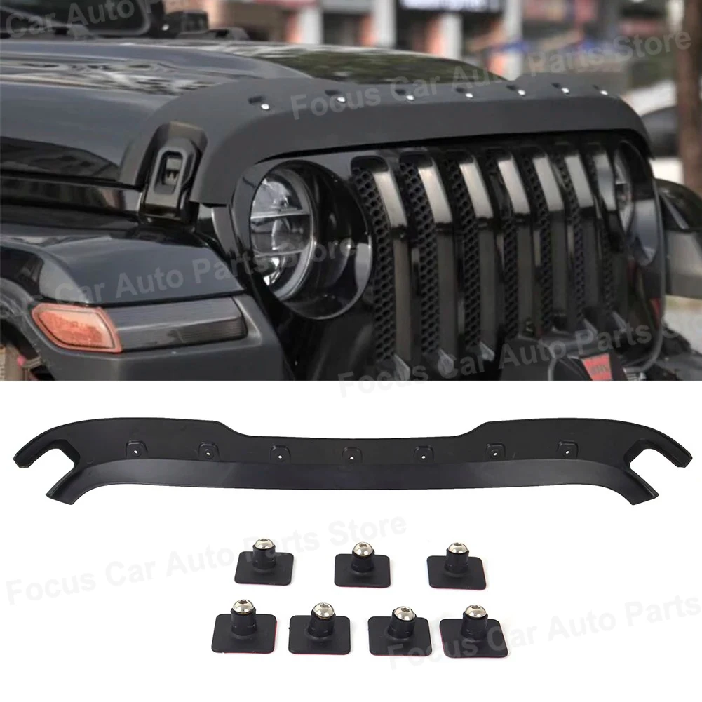 

Автомобильные аксессуары для Jeep Gladiator Wrangler JL 2018 2019 2020 ​ Капот Trail Armor Капот Камень Защитная матовая черная АБС-пластик