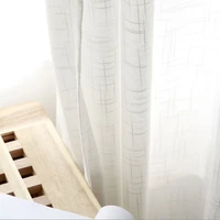 curtains for living dining room bedroom balcony living room cotton linen soft white gauze curtain light transmission