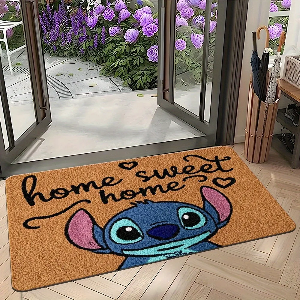 

Stitch's Cozy Home MatSoft, впитывающие и нескользящие, коврики для ванной комнаты, коврики для йоги, украшение для дома
