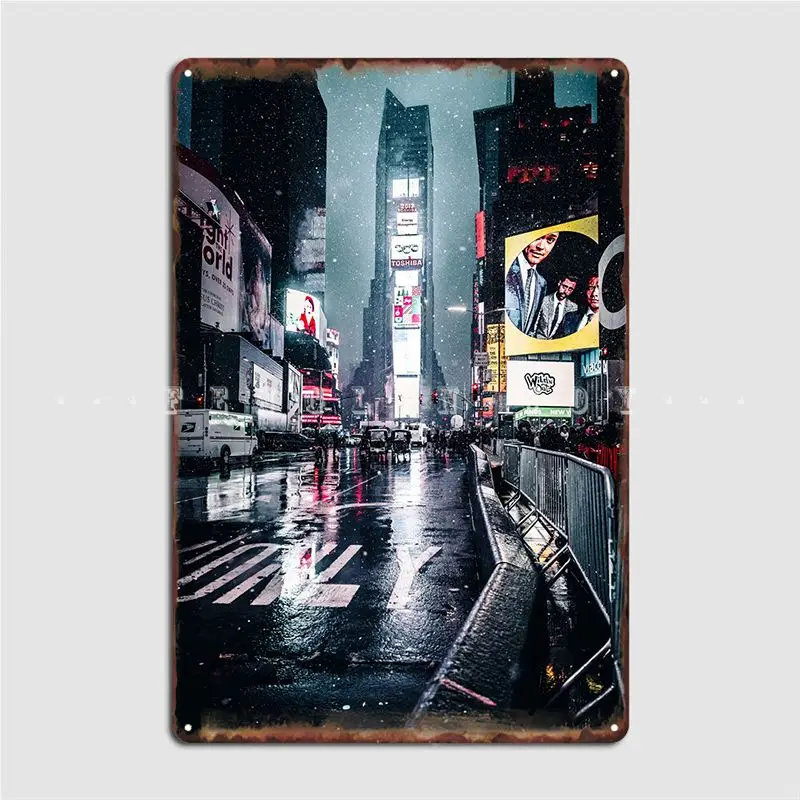 

Металлический плакат с изображением Нью-Йорка для кинотеатра, кухни, клуба, бара