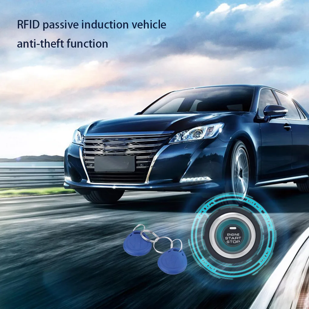 

Car RFID Car Engine Push Start Button Door Lock Alarm System Keyless Entry Push Start Button Engine Start Stop System Kit