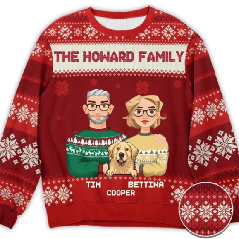 Осень/Зима 2023 новые модные уличные спортивные топы Рождественский свитер Дэдпул