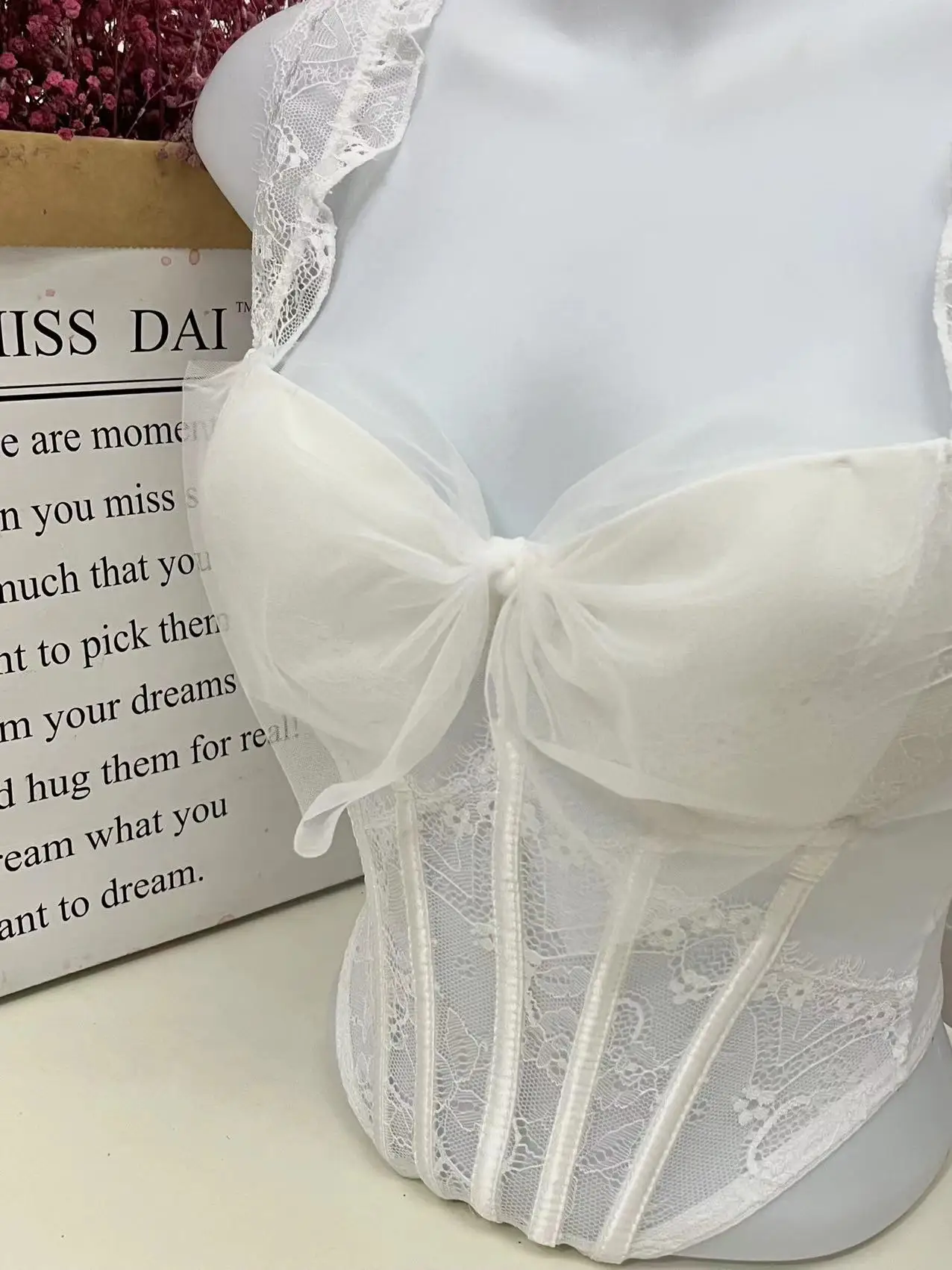 Летнее женское нижнее белье кружевной марлевый сексуальный французский жилет на