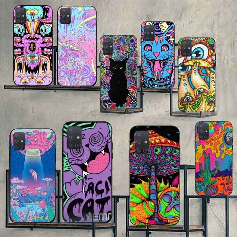 

Colourful Psychedelic Trippy Art Phone Case For Samsung A32 51 71 31 40 30s 21s Galaxy S9 10 20 Plus Note9 10pro 20 20ultra