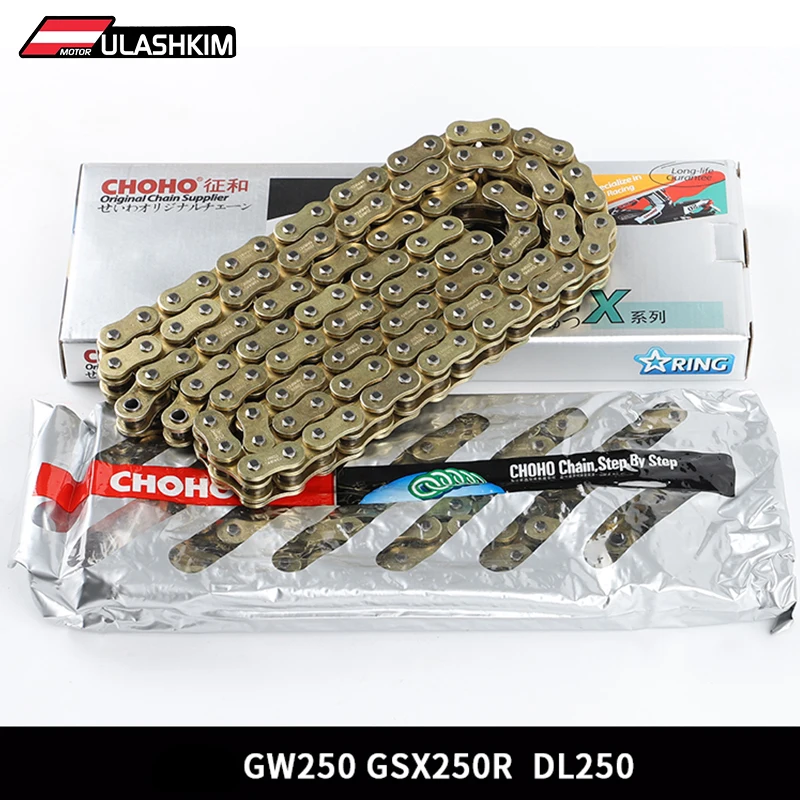 

Мотоцикл GSX250 DL250 GW250 мотоцикл масло Шестерня цепь для SUZUKI GSX250 GW250 DL250 гоночная цепь шестерня