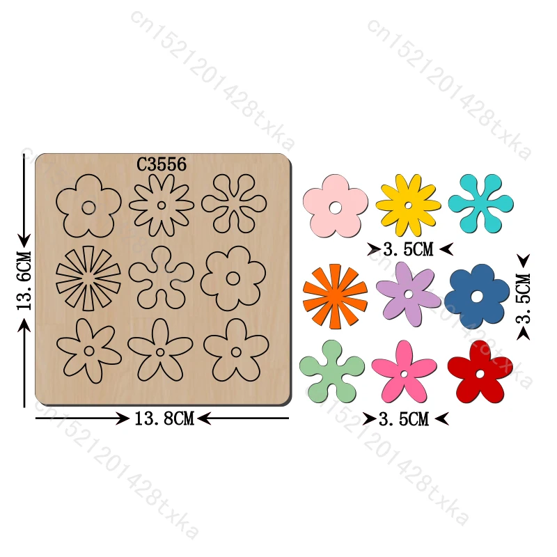 Пресс-формы C3556 для скрапбукинга с новыми цветами