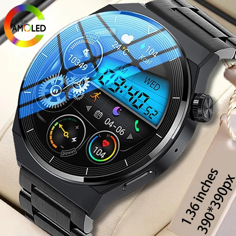 

NFC Smart Watch Men GT3 Pro AMOLED 390*390 HD Screen Heart Rate Bluetooth Call Watches IP68 Waterproof SmartWatch