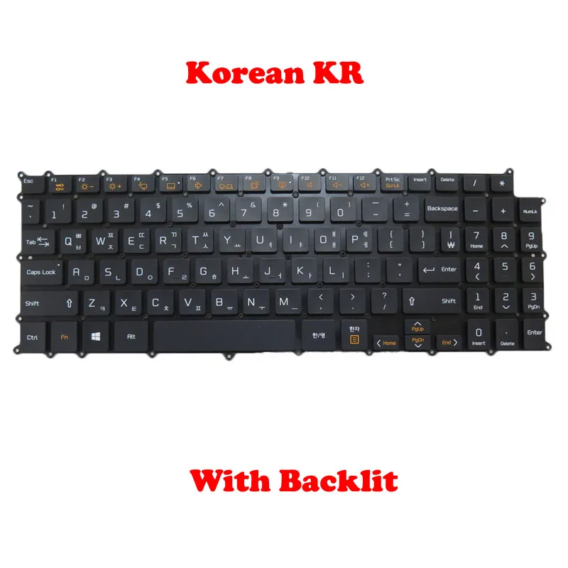 Клавиатура США KR SP BR с подсветкой для LG 17Z990 17ZB990 17ZD990 17Z990-R-G-V 17ZD990-G-V 17Z995