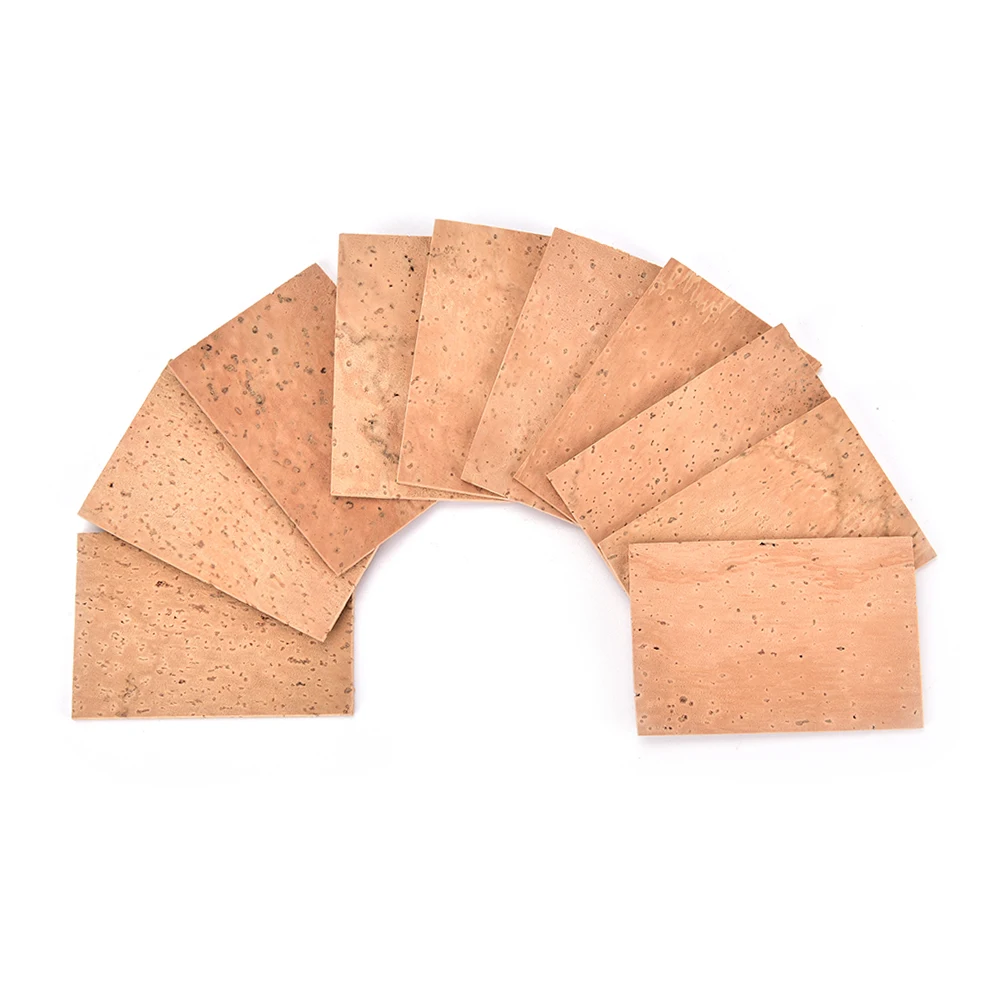 

Hot sale 10Pcs Saxophone Corks Soprano/Tenor/Alto Neck Cork Saxophone Parts Accessories 60x40x2 Mm