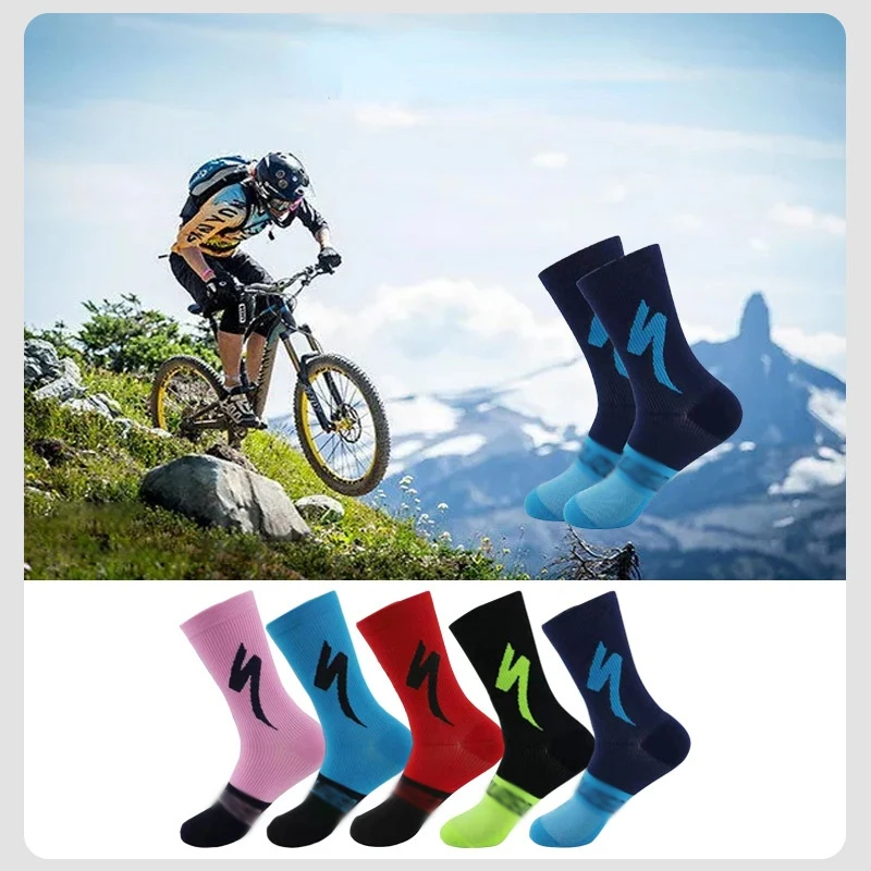 

Men's Basketball Socks Cycling Sports Soccer Knee-high Compression Socks Breathable Football Professional MTB Tennis Sock