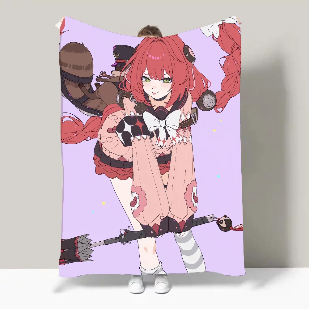 Фото Одеяло Zenless Zone Zero Ukinami Yuzuha, мягкое и приятное для кожи, для дивана, кровати, для сна, покрывало на все сезоны, комфортное одеяло №1