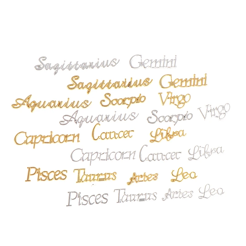 

12 шт./компл. 3d-знаки зодиака из сплава