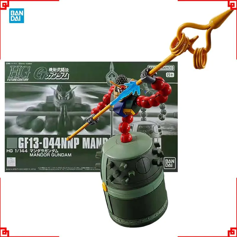 Фото Набор для сборки модели Gundam Bandai HG 1/144 Mandor, фигурка, конструктор Gunpla, коллекционные фигурки Gundam, аниме-фигурки, игрушки, подарки для мужчин №1