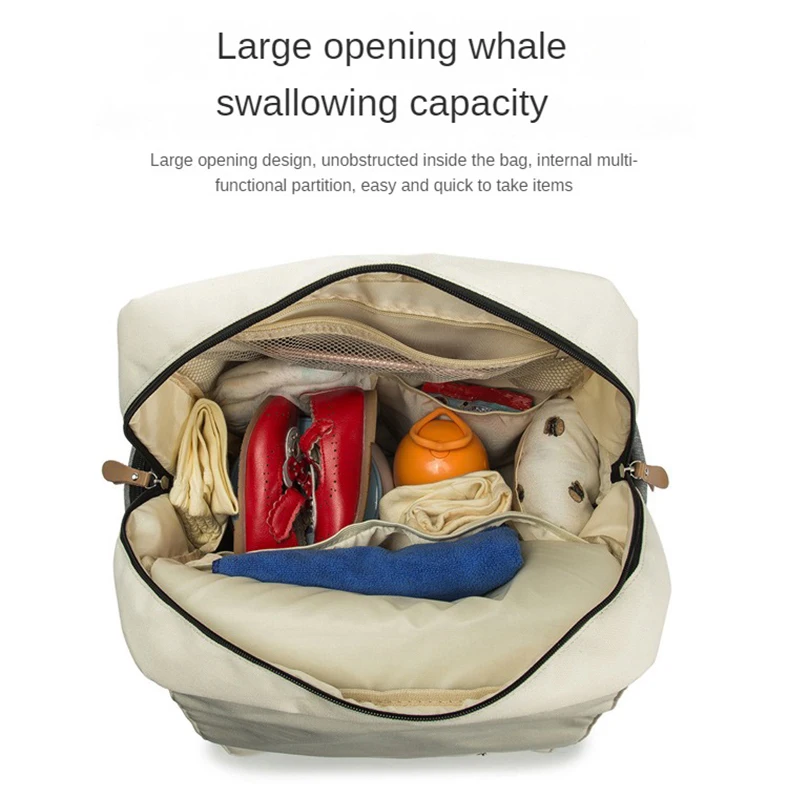 4 Colors Large Capacity Diaper Bag Backpack Fashion Travel for Mom and Dad Solid Mummy Bags Stroller Organizer Bag Baby Bags