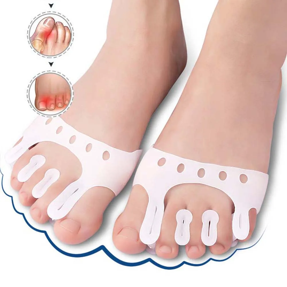 

Feet Bone Thumb Adjuster Half Yard Insoles Toe Straightener Thumb Valgus Adjuster Toe Separators Forefoot Pads