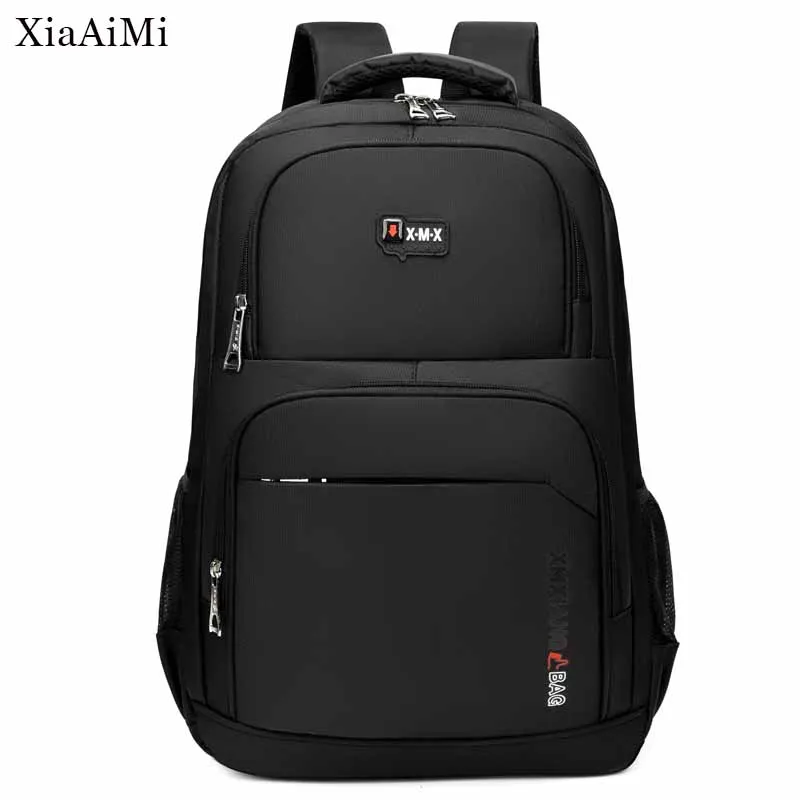 

Simple Backpack For Men Men'S Black Casual Travel Bag Large Space Business Backpack School Bags For Boyswater Proof Laptop Bag