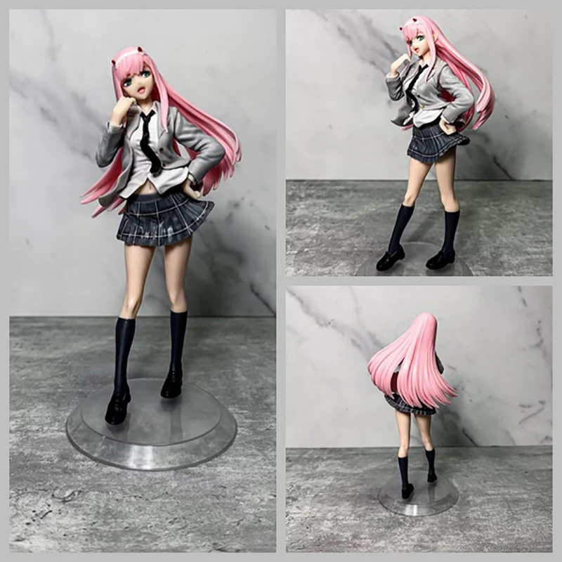 School Uniform Zero Two Sexy Action Figure Adult Colletible Model Doll Toys Gift