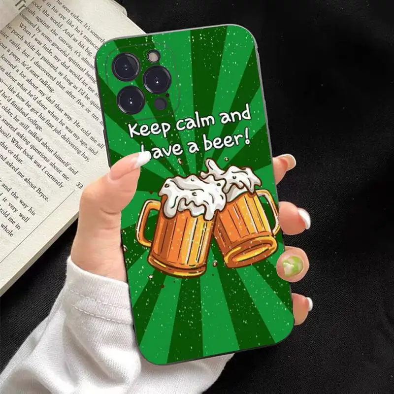 y z alkoholem piwa Silikonowe etui na telefon do iphone 14 13 12 11 Pro Mini XS MAX 8 7 6 Plus X XR Cover
