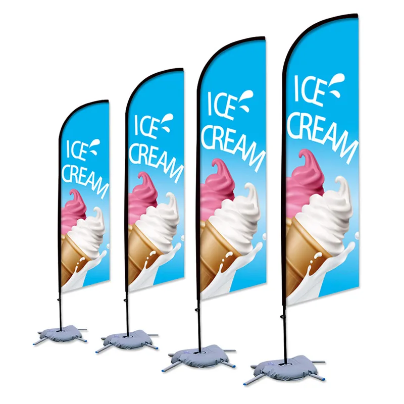 Beach Feather Flag Graphic Customized Printing Banner Free Design Promotion Opening Celebration Outdoor Advertising Decoration images - 6