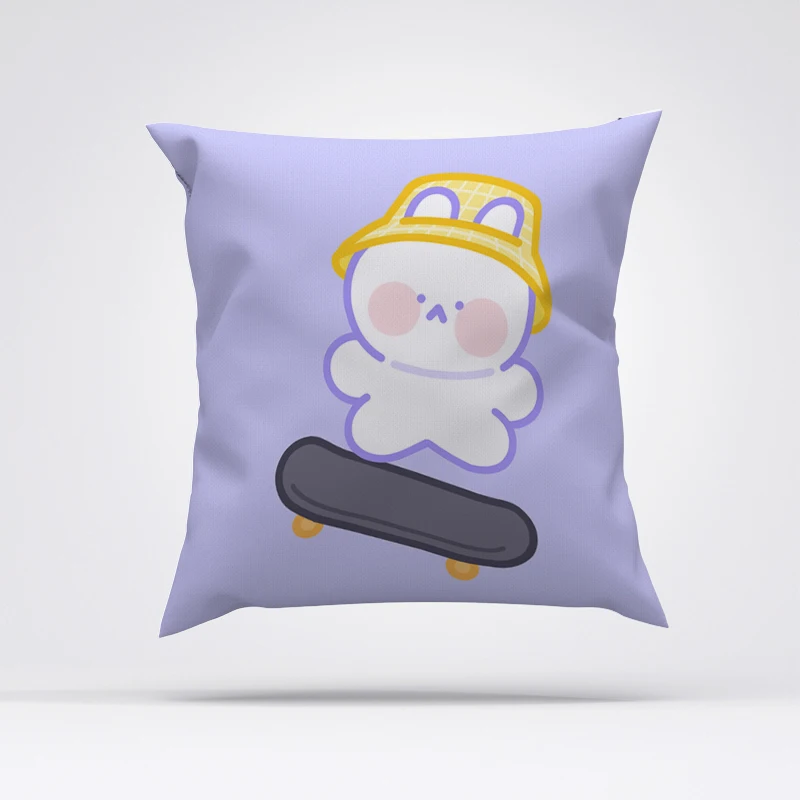 

Lovely Rabbit Pillow Cases For Bed Car Sofa Cover Twin Size Bedding Home Decor Couch Pillows Decorative Cushion Pillowcase 40x40