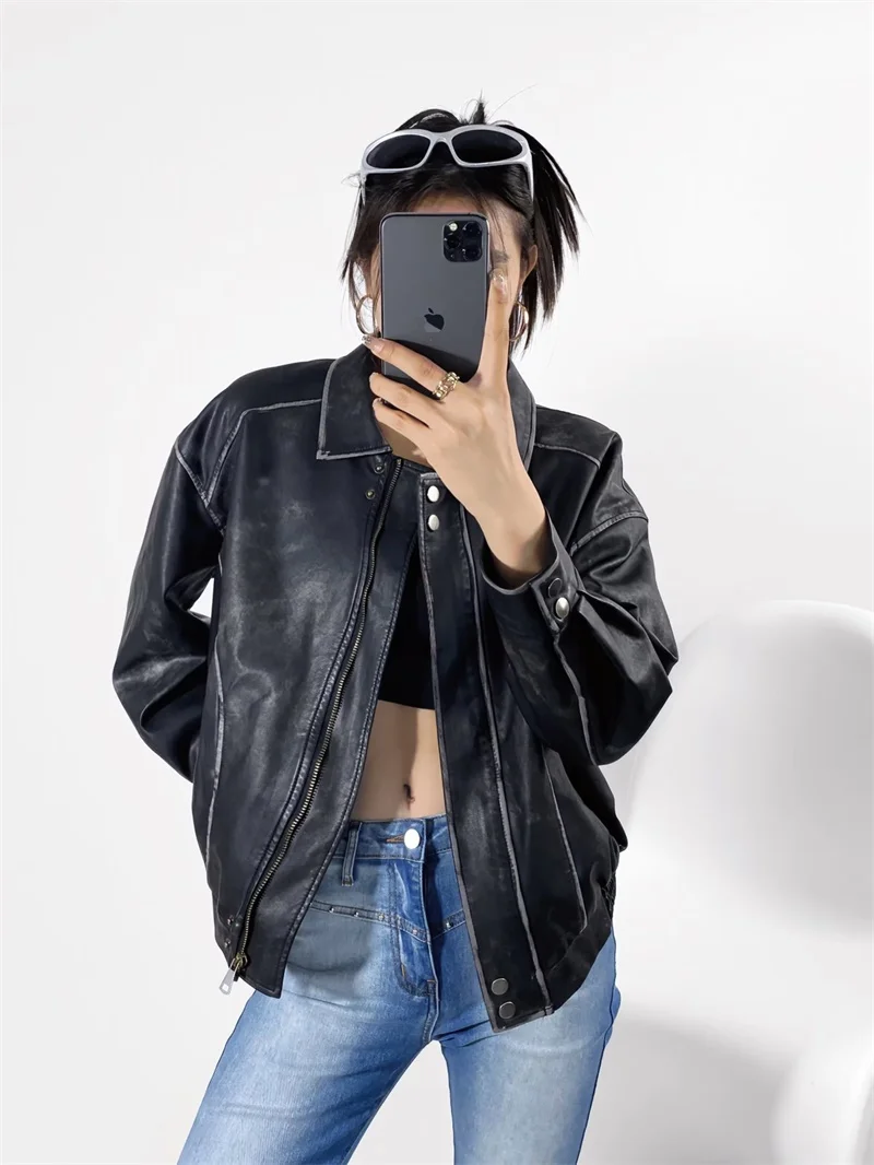 Рисунок 3 - Мотоциклетное кожаное пальто для