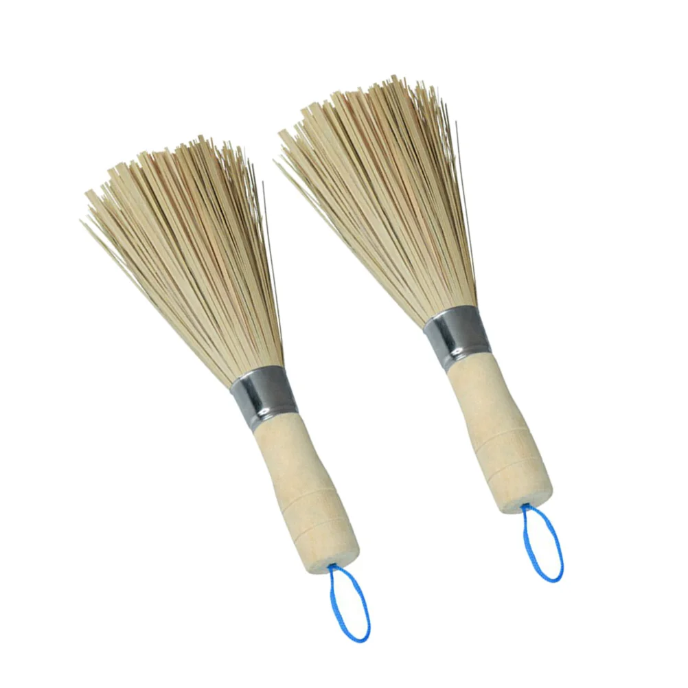 

Brush Cleaning Wok Bamboo Dish Whisk Pan Kitchen Scrubber Scrub Pot Brushes Handle Bowl Wood Cleaner Dishwashing Dishes Chinese