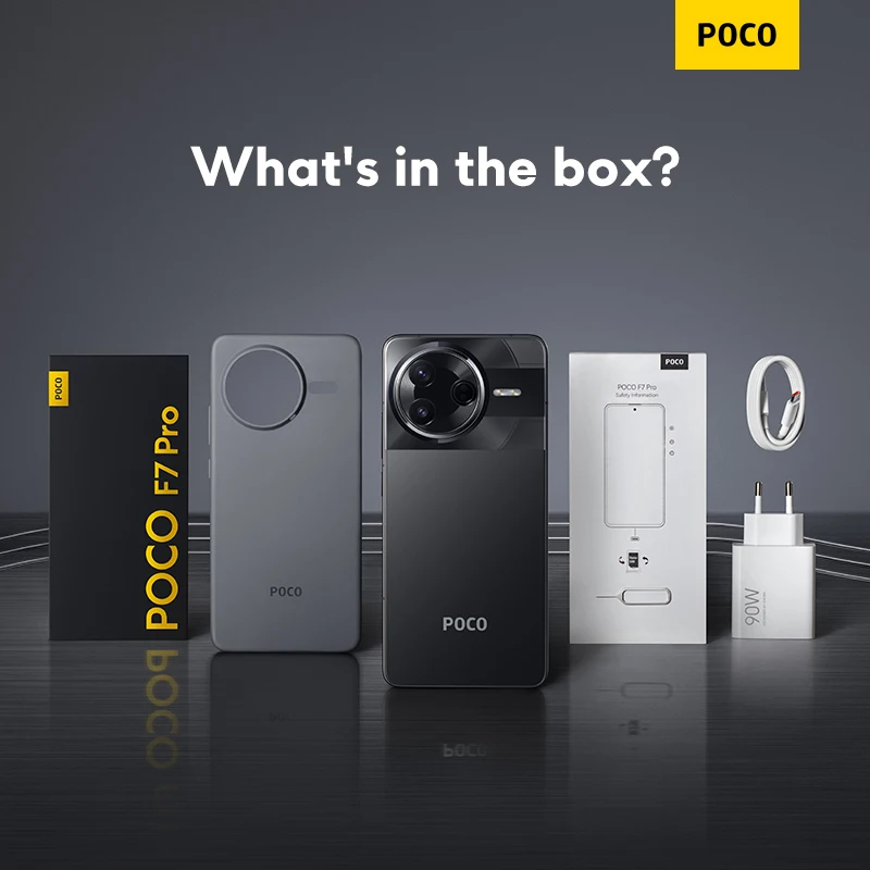Смартфон POCO F7 Pro Global Version Snapdragon ®   Камера 8 Gen 3, зарядка 90 Вт, 50 МП, 6000 мАч, 6,67 дюйма, 120 Гц, дисплей 5G NFC (art.: 3920d0d84af42) - 3920d0d84af42