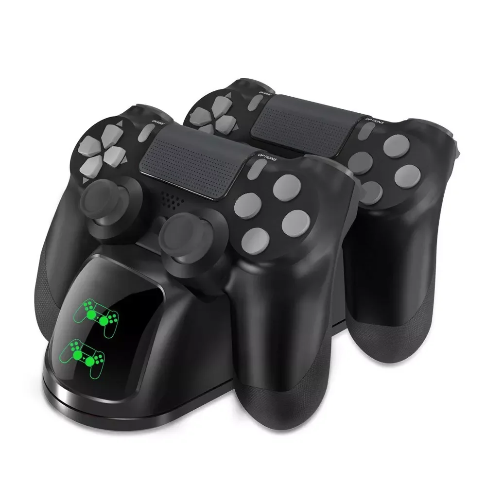 

Dual Controller Charger For PS4 Slim Pro USB Fast Charging Dock Station with LED Indicator For Playstation 4 Dualshock 4 Gamepad