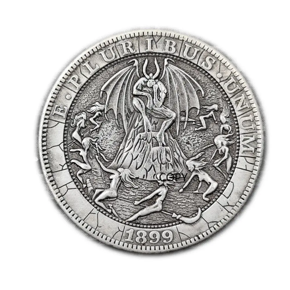 المتشرد النيكل عملة 1899 مورغان الدولار نسخة عملات-نسخة عملات معدنية تذكارية لهواة التجميع