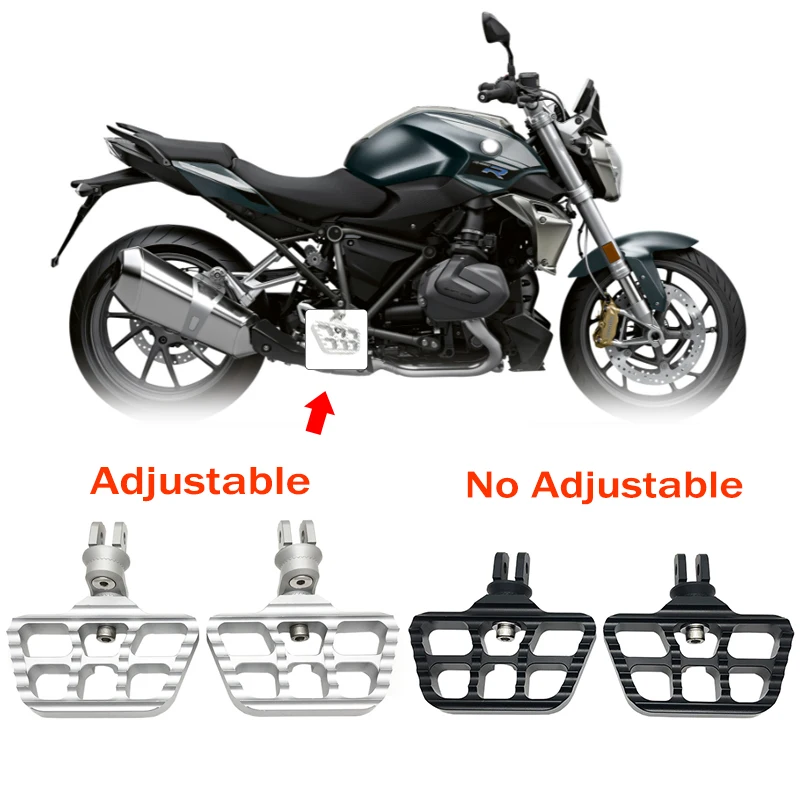 Motorcycle Front Footrest Rotatable Foot Pegs Foot Pegs Rests Fit For BMW R1250R R1250RS R1250 R R 1250RS 2019 2020 2021 2022