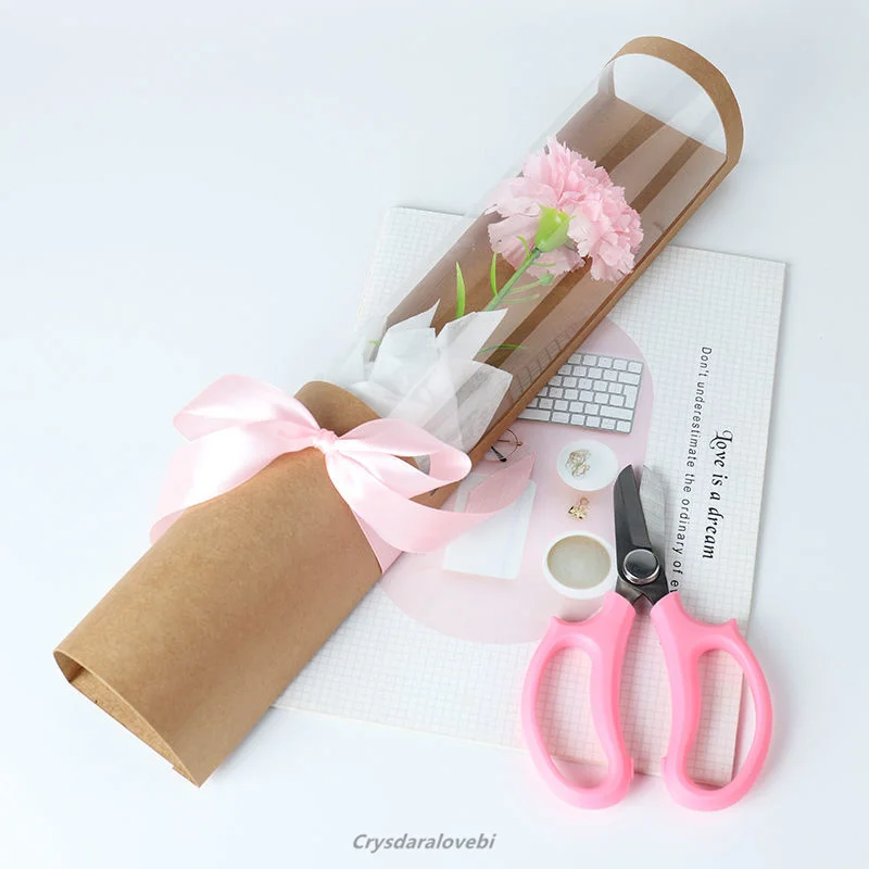 Packaging Box Single Rose Transparent Rectangular Flower Box