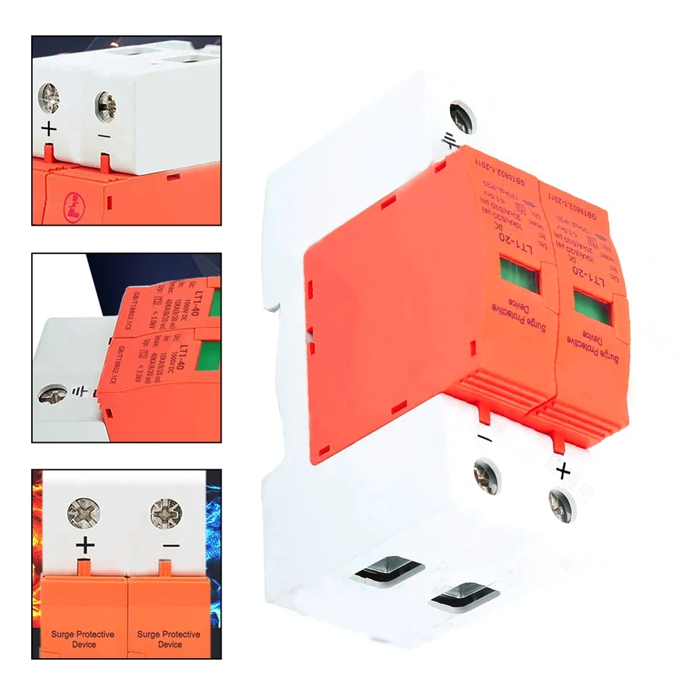 2P 20KA DC 500 В/1000 В сетевой фильтр для устройства защиты от перенапряжения SPD