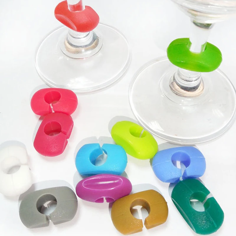 

8-36 шт., силиконовые маркеры для бокалов вина