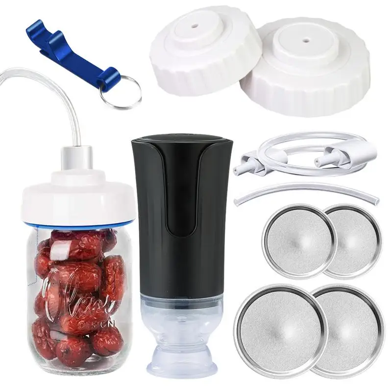 

Jar Sealer Machines Odorless Jar Vacuum Sealer Electric Jar Sealer Machine For Food Storage Anti-Cracking For Daily Use Wide &