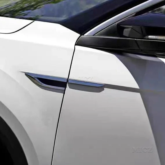 Для Volkswagen VW T-ROC TROC A11 ABS Chrome Автомобильная Боковая дверь крыло флэш-наклейка