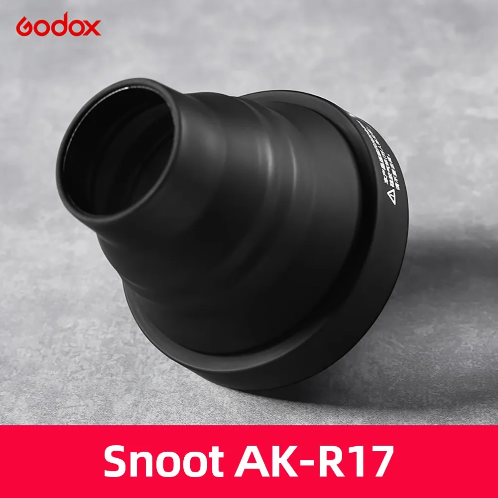 Фото Комплекты Godox AK-R1 S-R2: воротники-отражатели, сноут, цветные фильтры, рефлекторы, соты, диффузоры для вспышек Godox AD200 H200R V1 №3