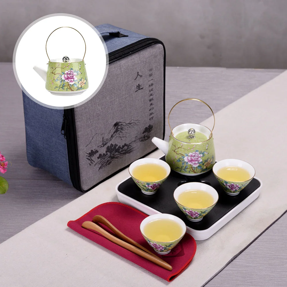 

Ceramics Craft Teapot Home Restaurant Use Teapot Exquisite Enamel Teapot