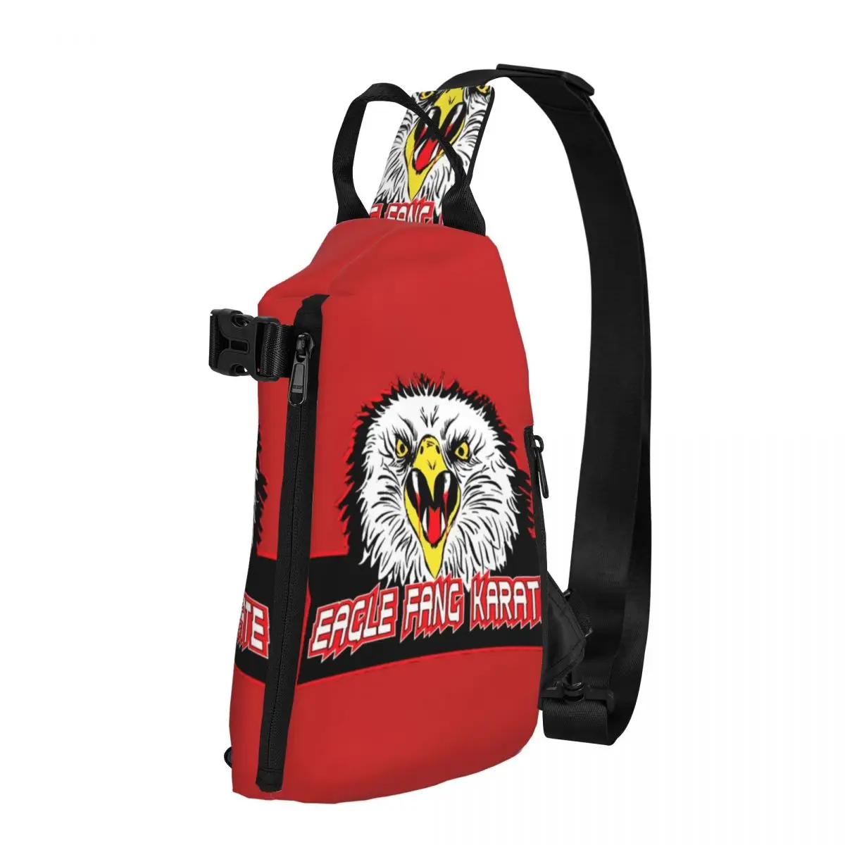 

Eagle Fang Karate Shoulder Bags Film Cobra Kai Cute Chest Bag Men Travel Streetwear Sling Bag School Custom Small Bags