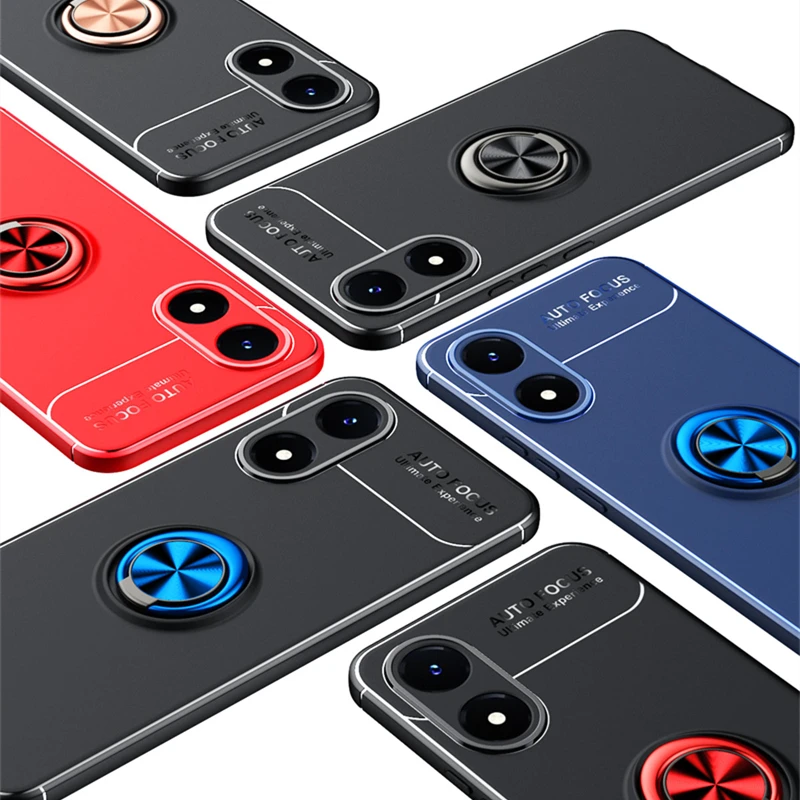 

Чехол для Vivo Y02S, чехол для Vivo Y02S Capas, бампер для телефона, противоударное мягкое кольцо, магнитный держатель для крышки Vivo Y02S, Fundas 6,51"
