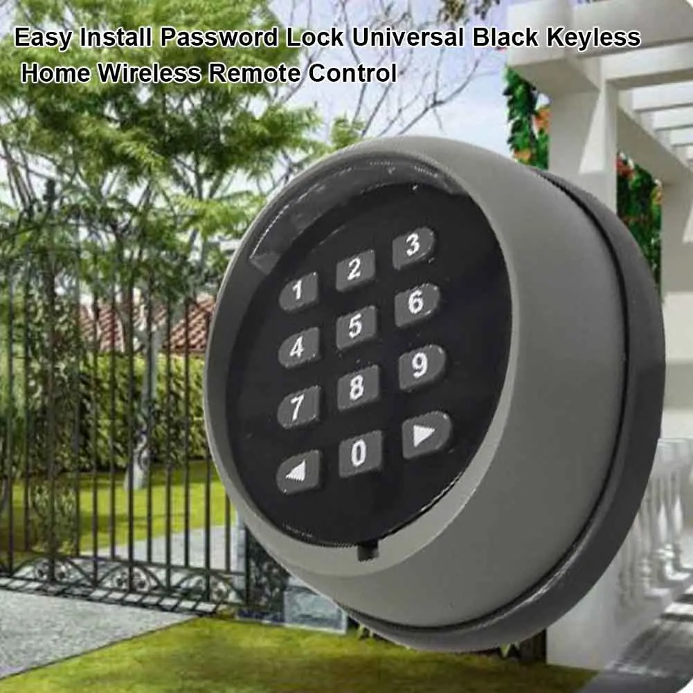 

Маленький Смарт-замок с паролем, универсальный черный Домашний Беспроводной кодовый дверной замок без ключа, легкая установка, прочный пул...