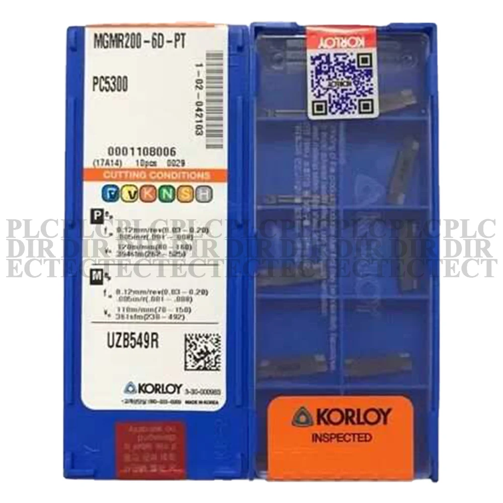 

10PCS/NEW Korloy MGMR200-6D-PT PC5300 CNC Blade